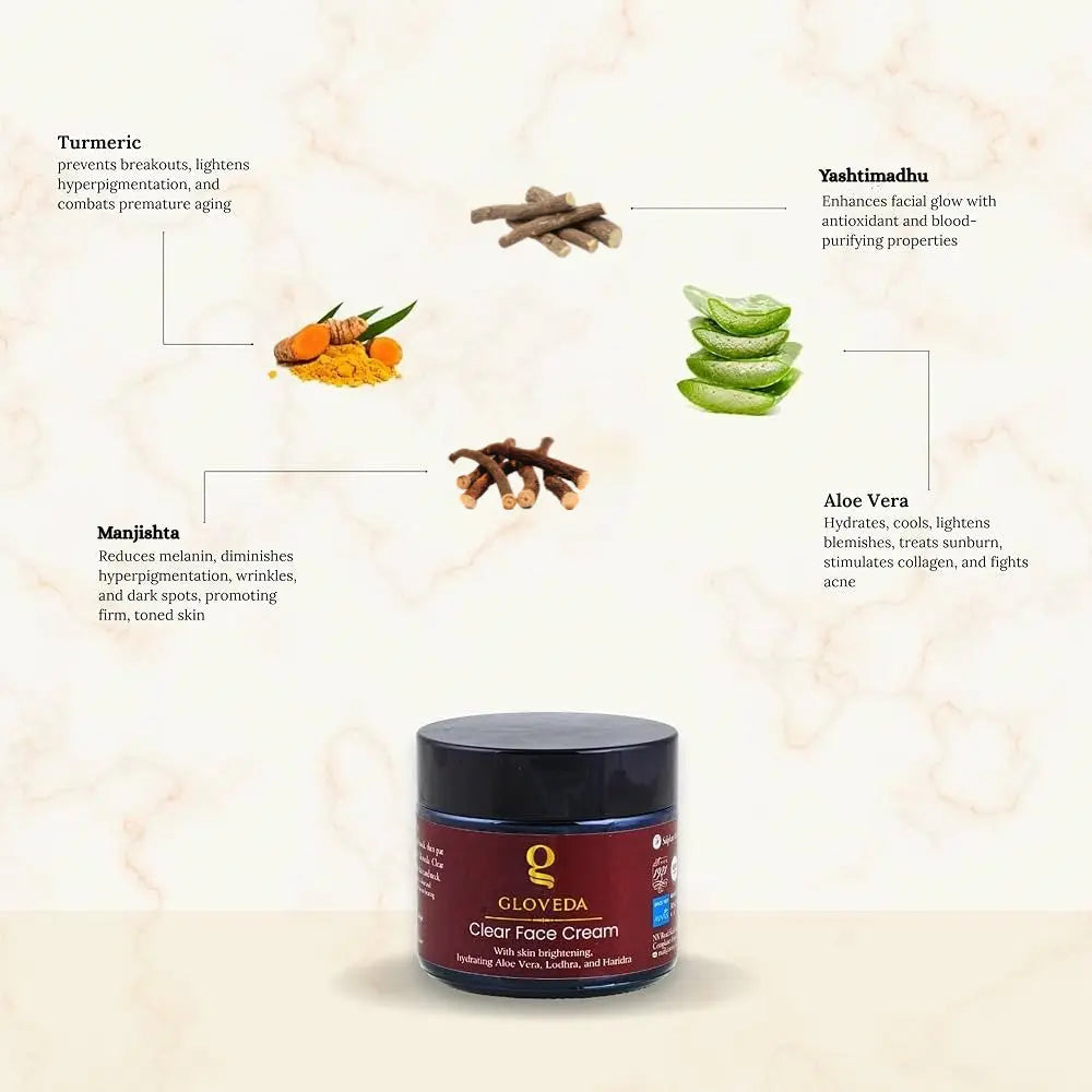 Gloveda Clear Face Cream (Night Cream)